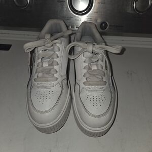 Puma Karmen Rebelle Platform White And Black Sneakers Size 4.5